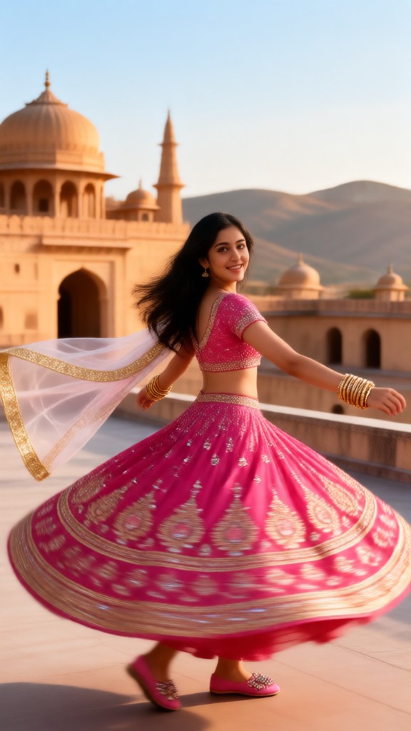 Dance! Red Sari Girl image