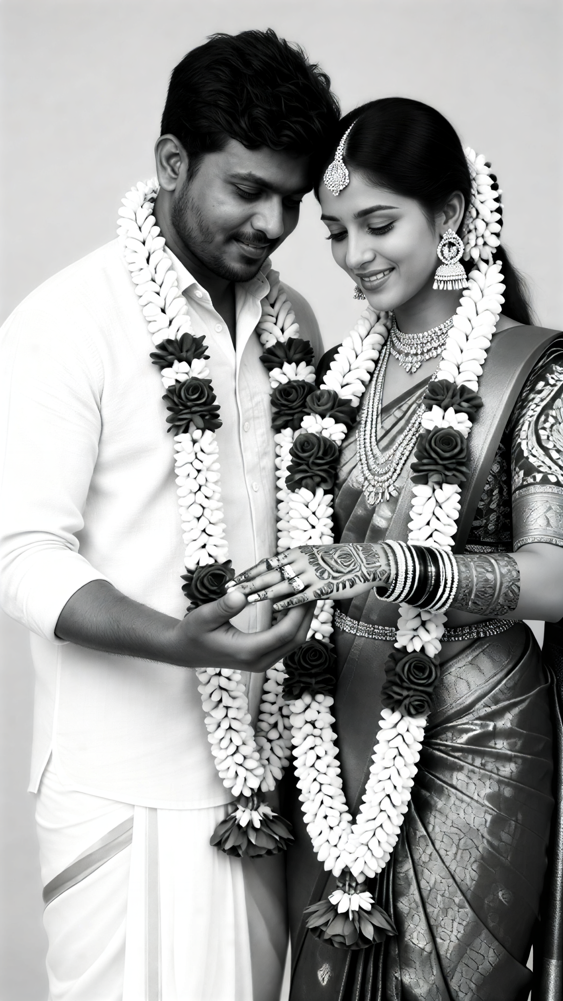 A Black-and-White Wedding image