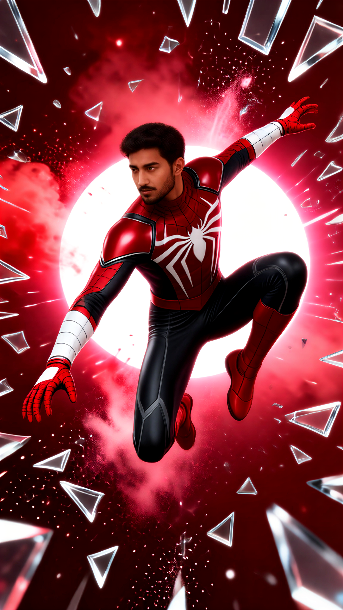 Spider-Man breaks the window image