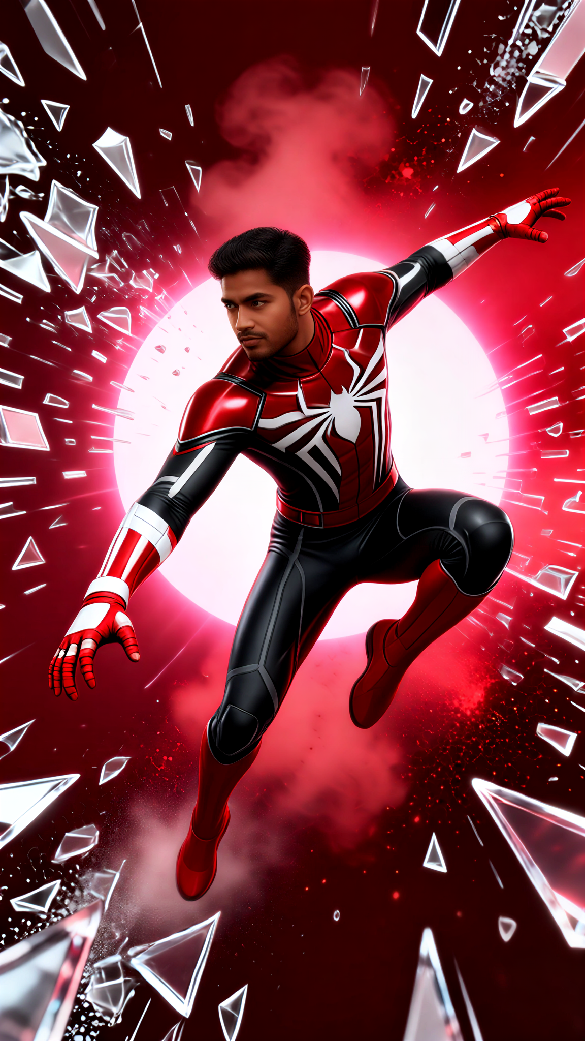 Spider-Man breaks the window image