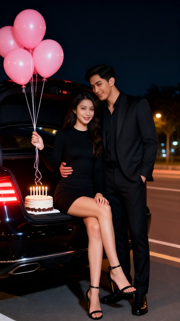 Pink Cake for Couples image