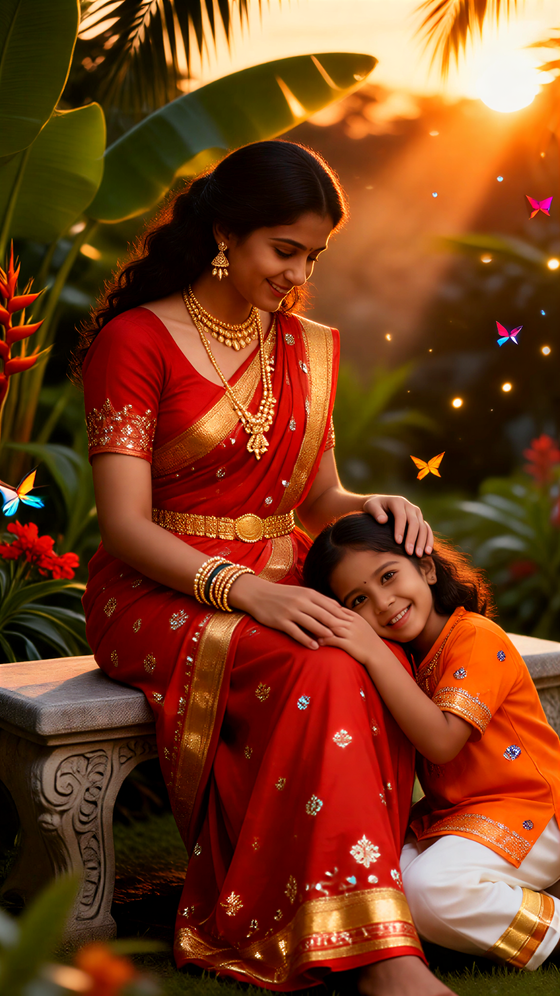A Happy Mother and Son image