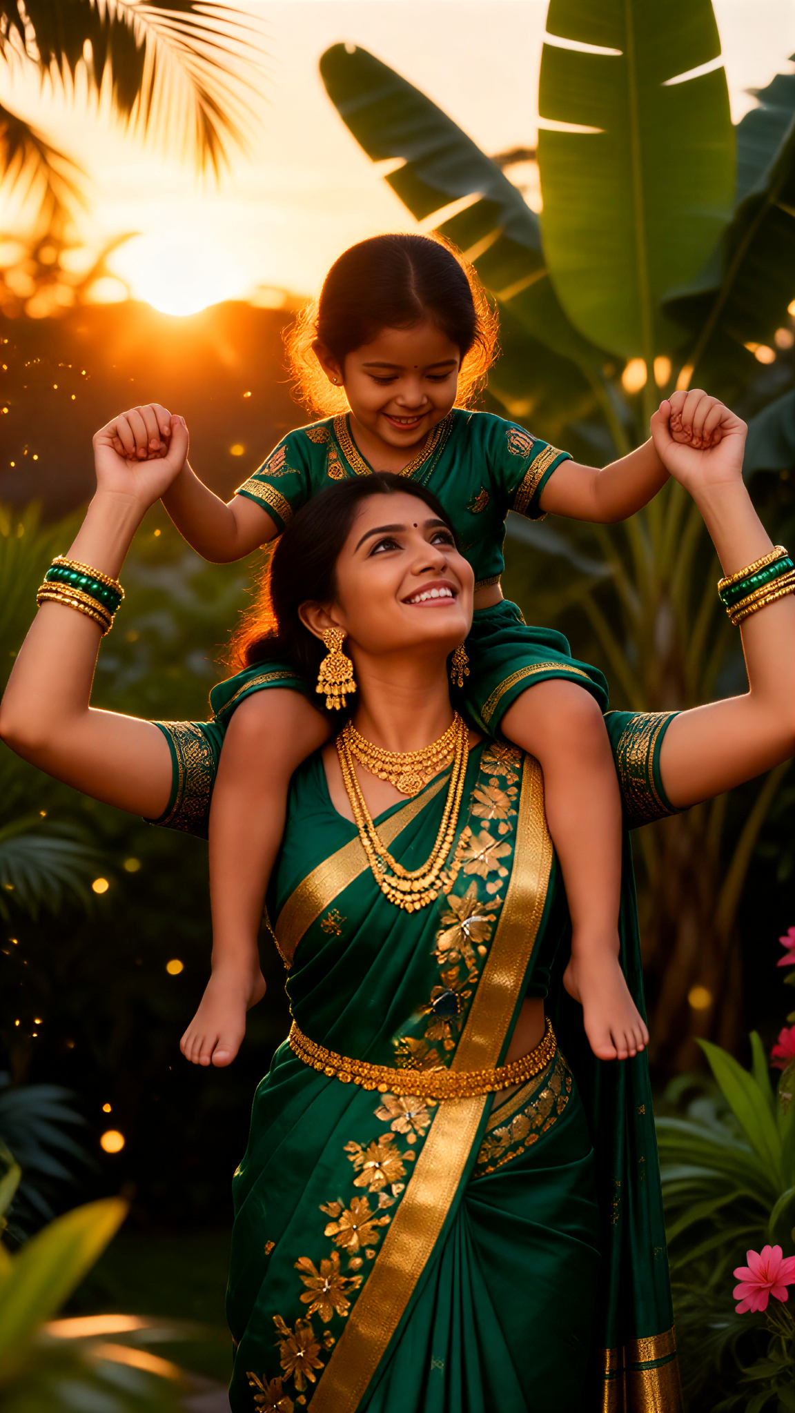 Una madre y un hijo felices image