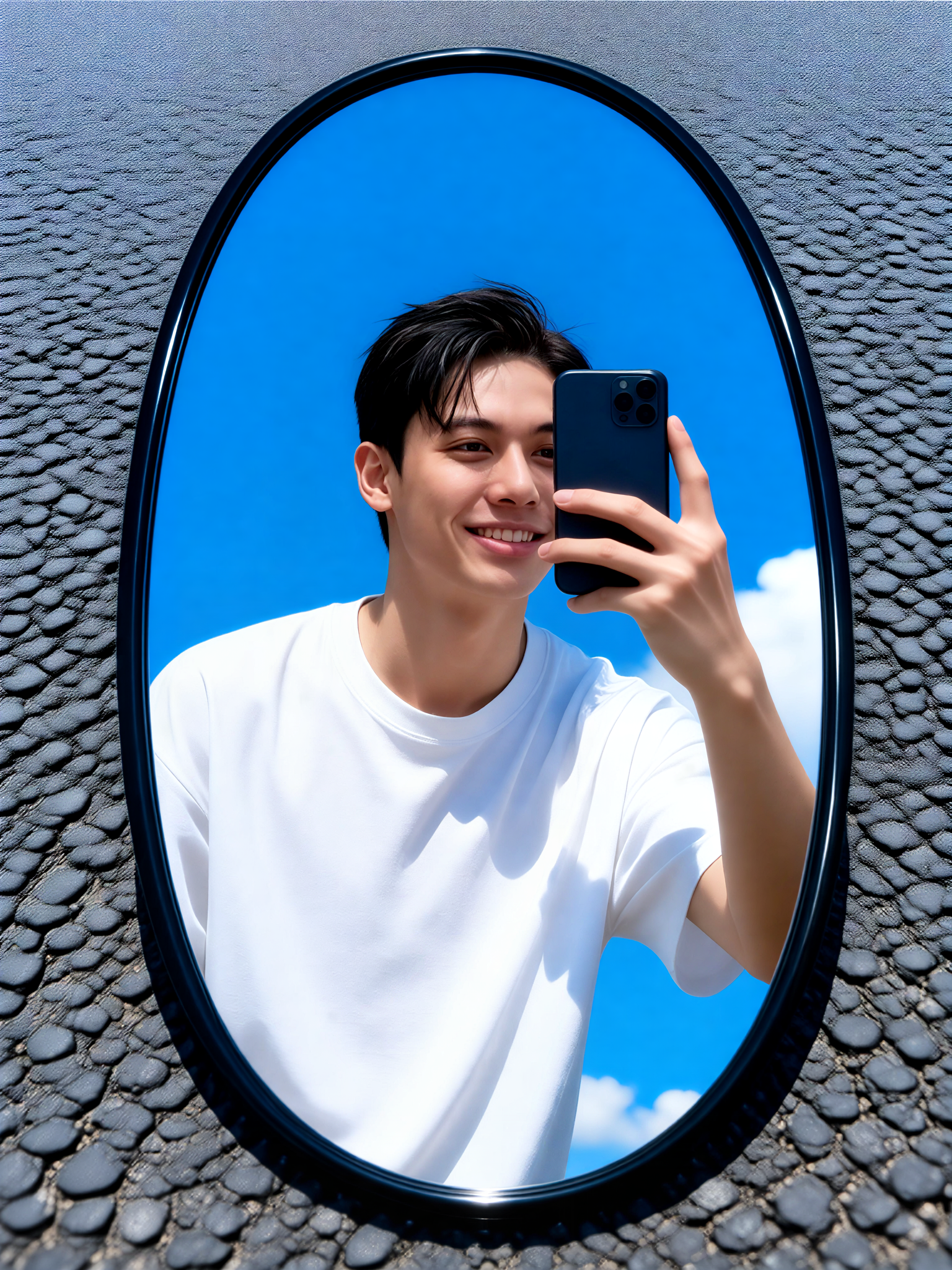 Ground Mirror Selfie 6 image