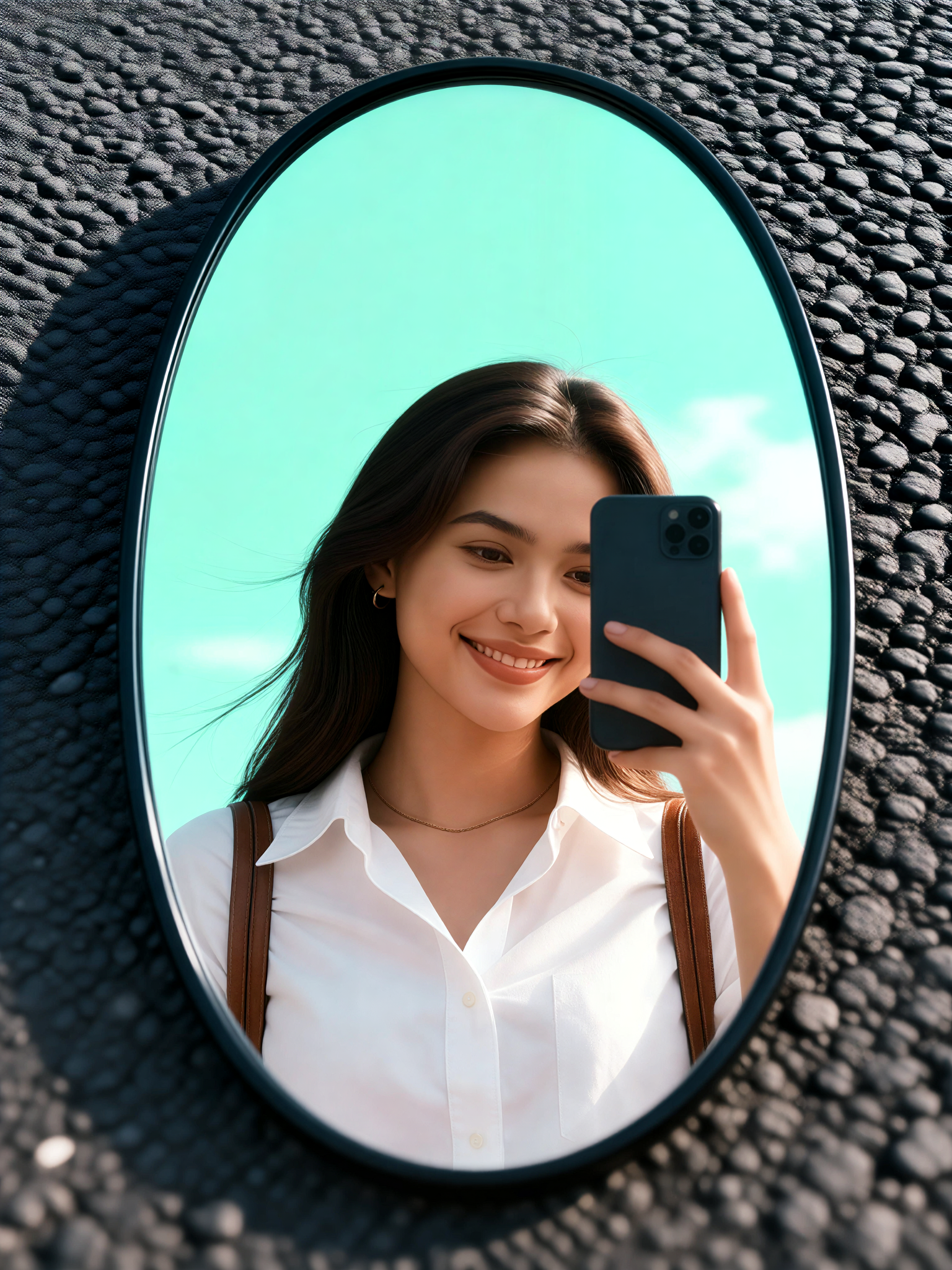 Ground Mirror Selfie 8 image