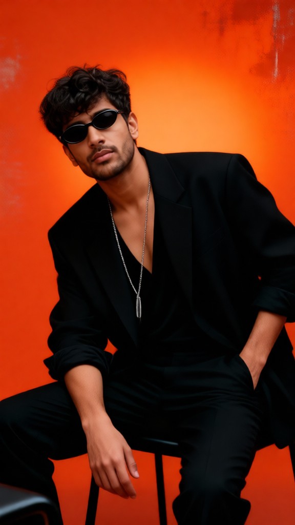 Red Sunglasses Photo Shoot image