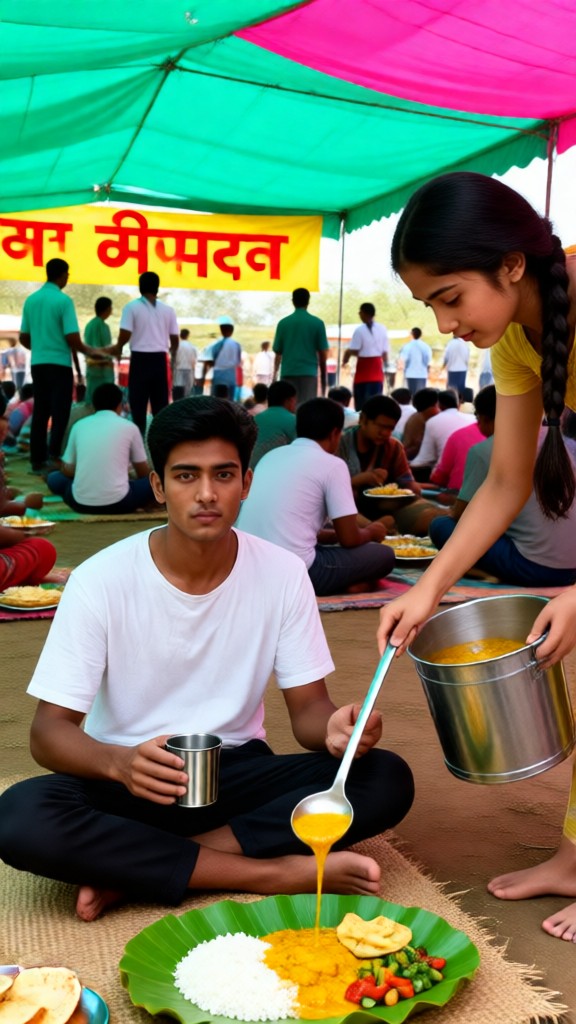 Photo of food distribution at the market image