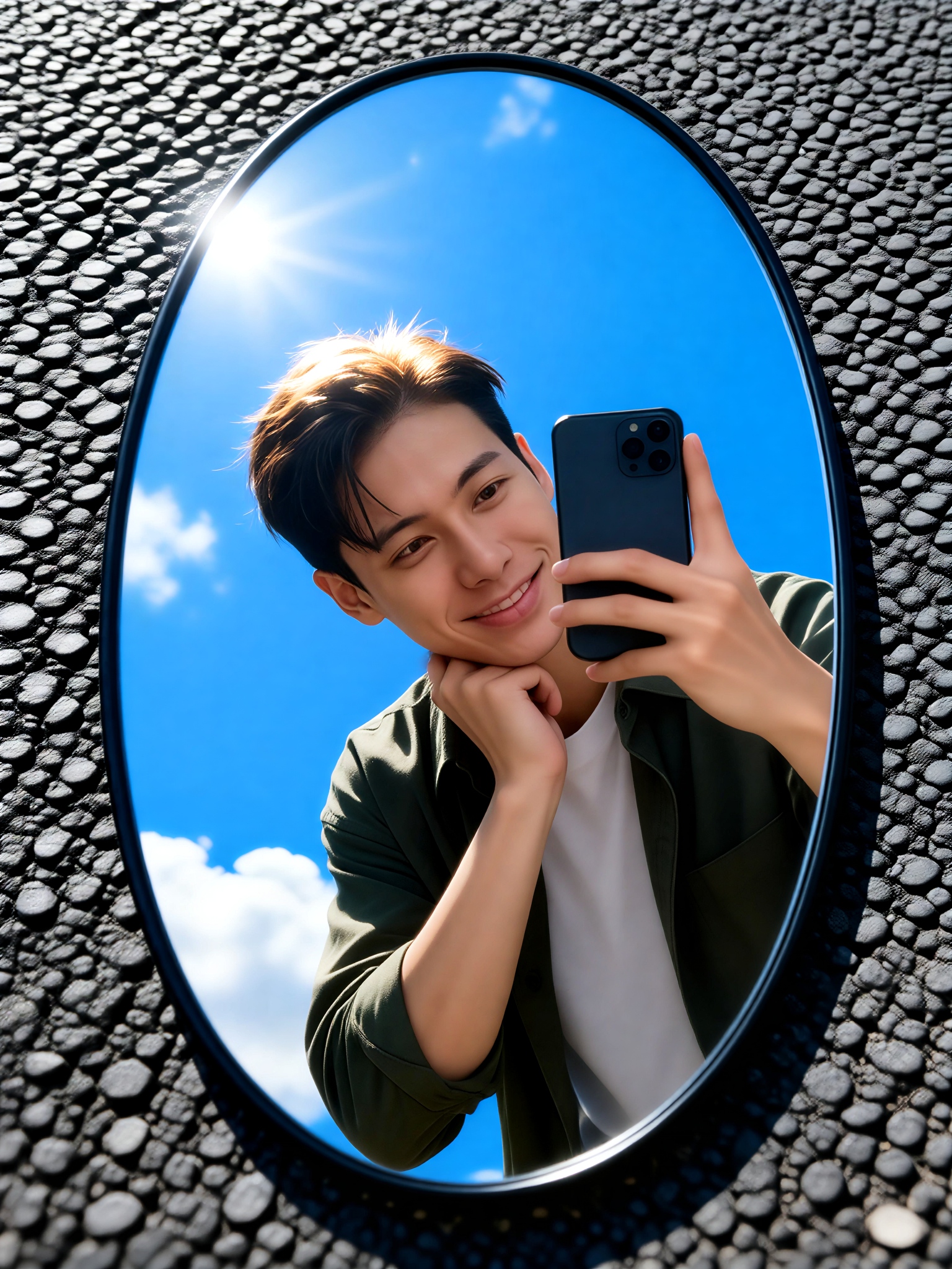 Ground Mirror Selfie 11 image