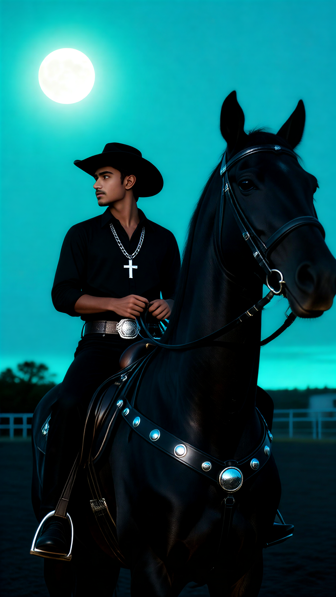 Cowboy Under the Moon image