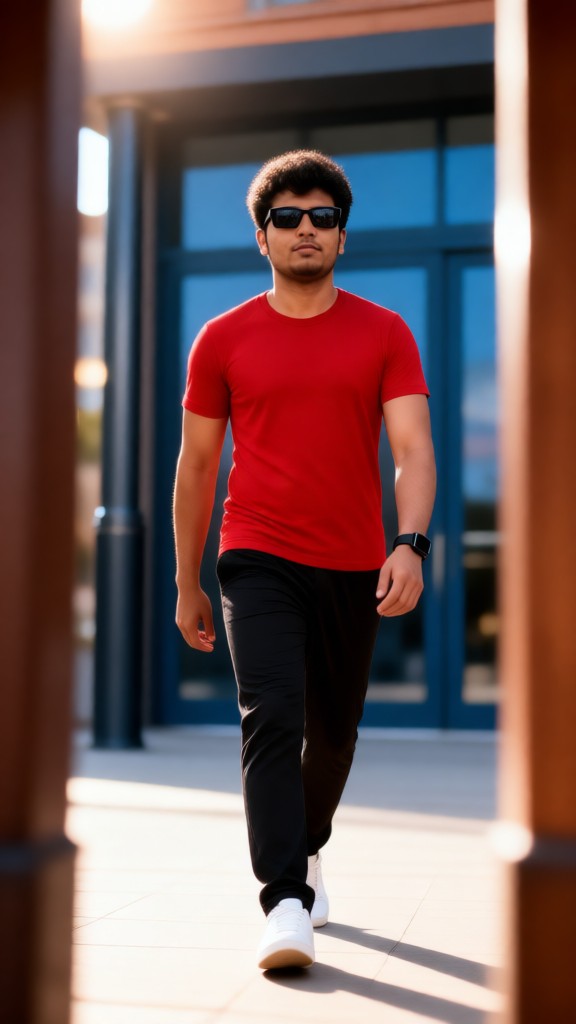 Handsome Guy Walking image