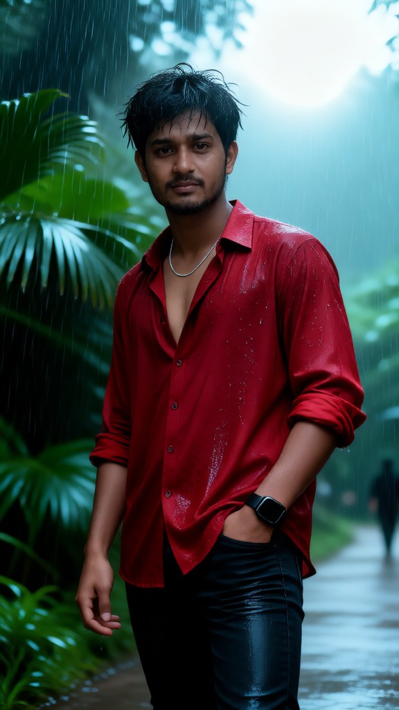 Cool Guy's Melancholic Rainy Season Photo Shoot image