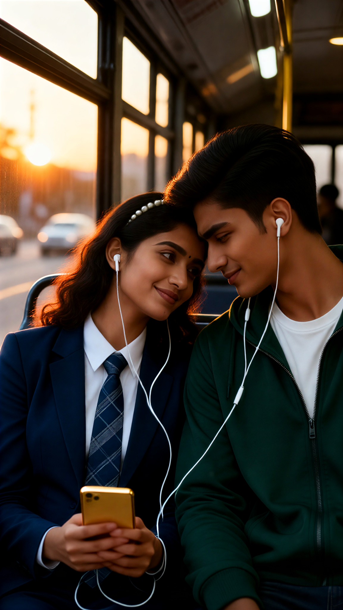 Bus shared headphones image
