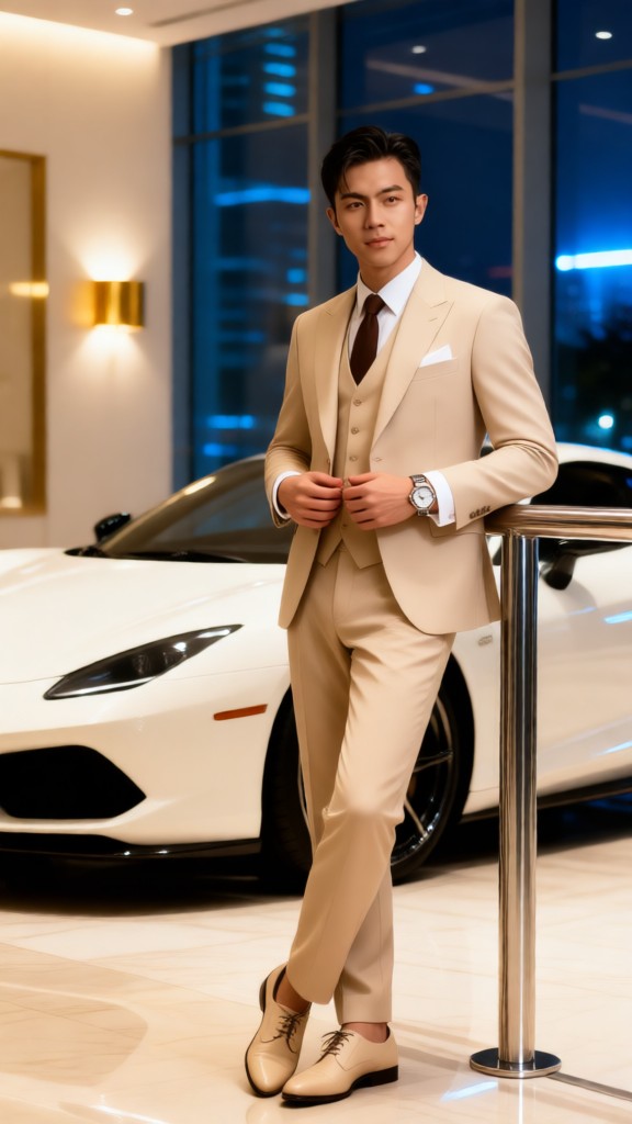 Handsome Man in a White Suit-I (화이트 스화화트화이트) image