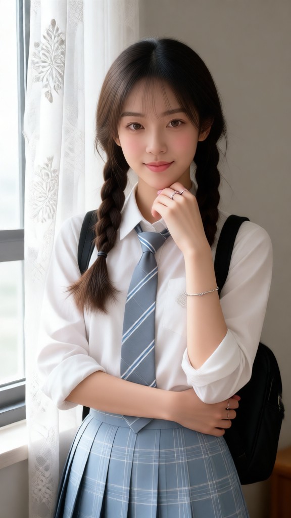 Cute, Innocent, and Beautiful Girl-V image