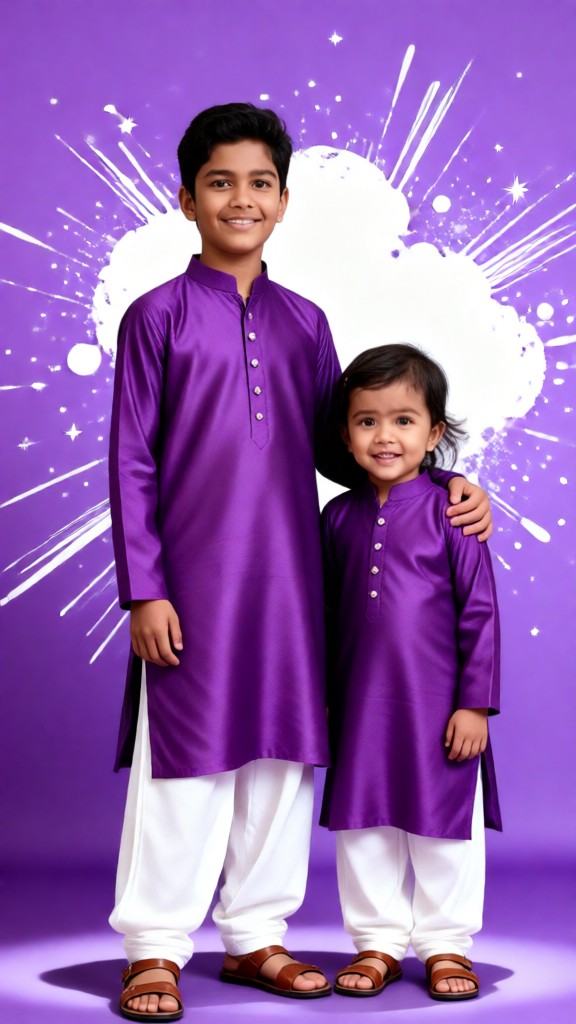 Multi-style styling for two children image