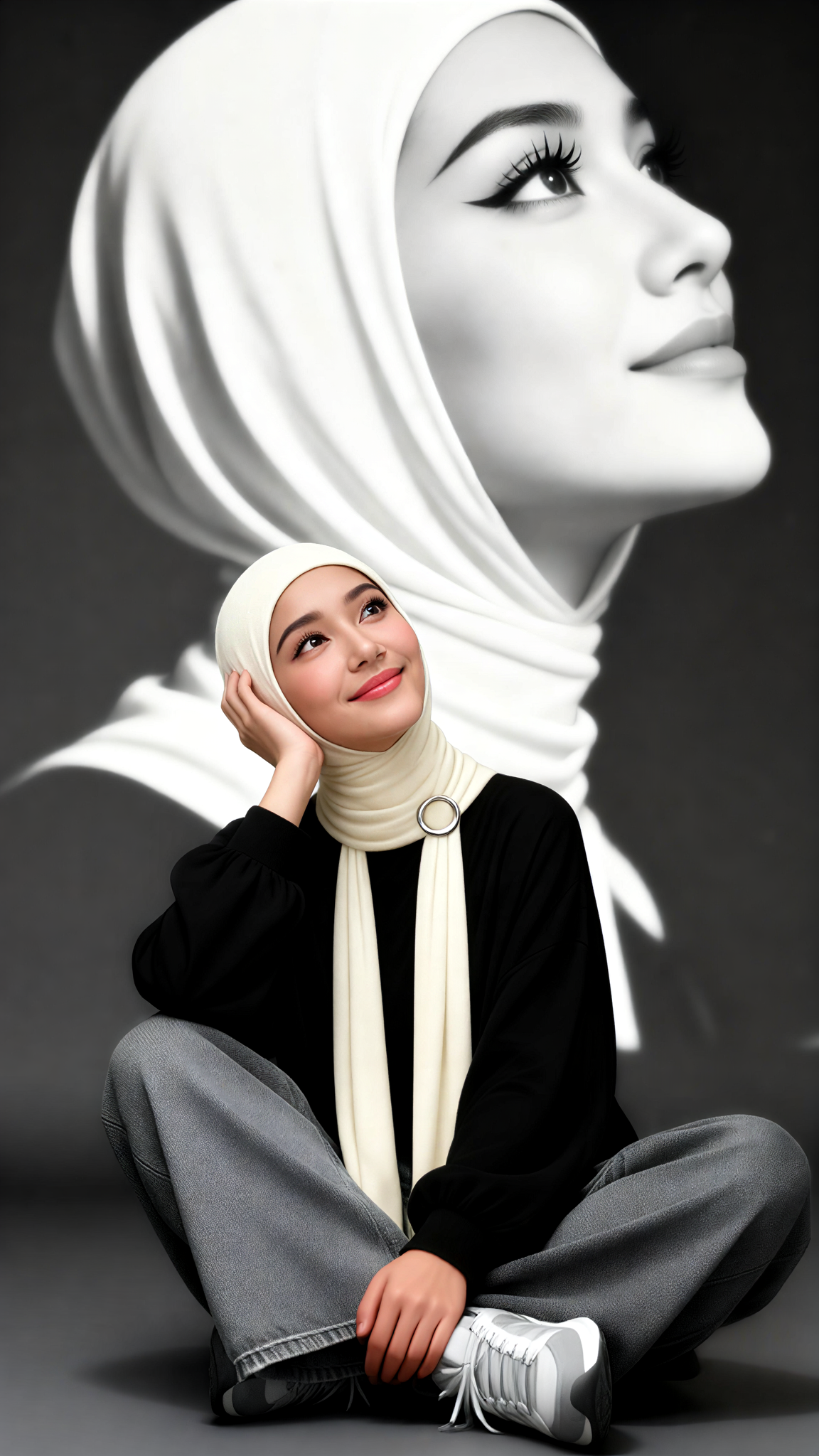 A double portrait image