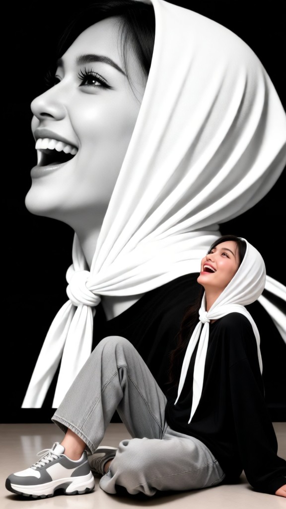 A double portrait image