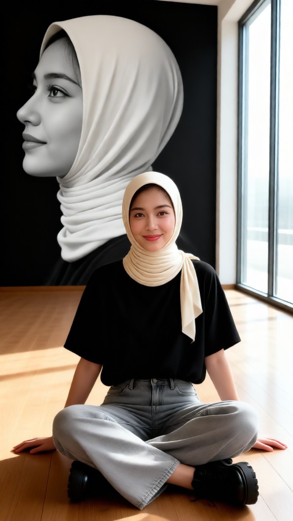 A double portrait image