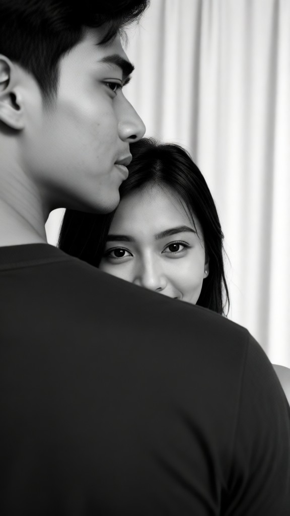 Hiding behind you image