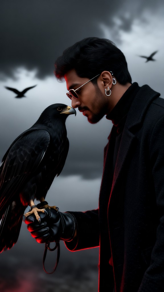 Locking eyes with a crow image