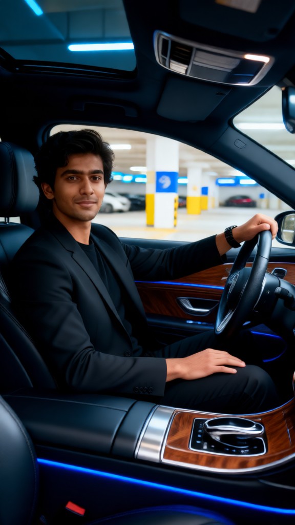 Stylish photos in a suit image