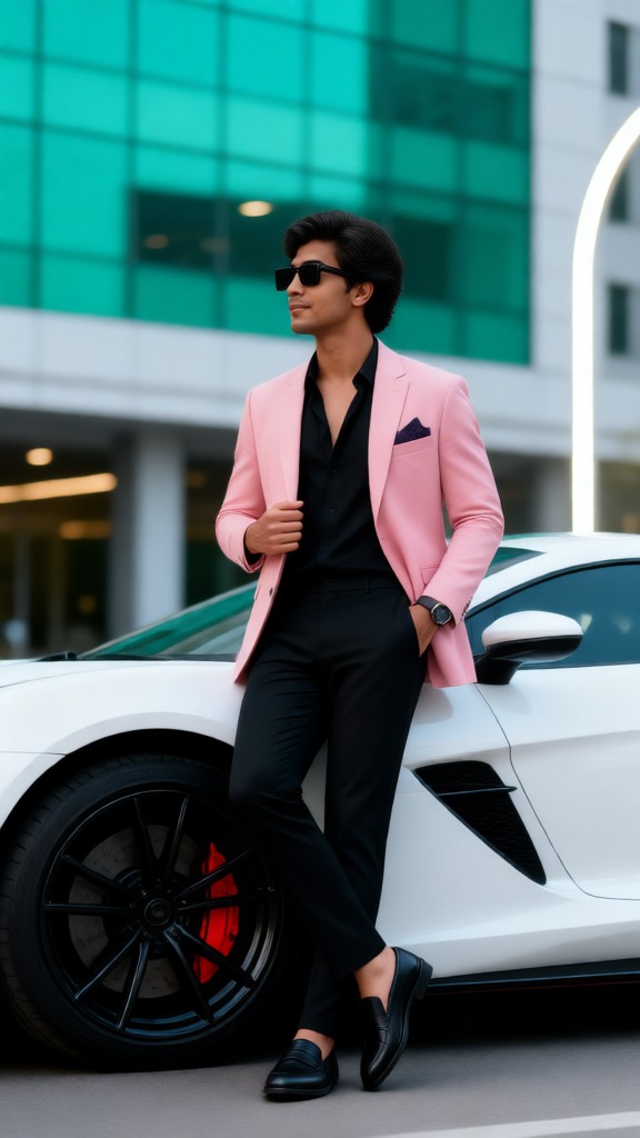 Stylish photos in a suit image