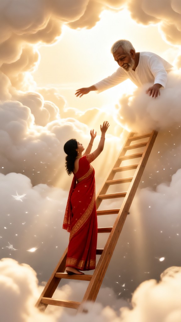 Umarmung in den Wolken image