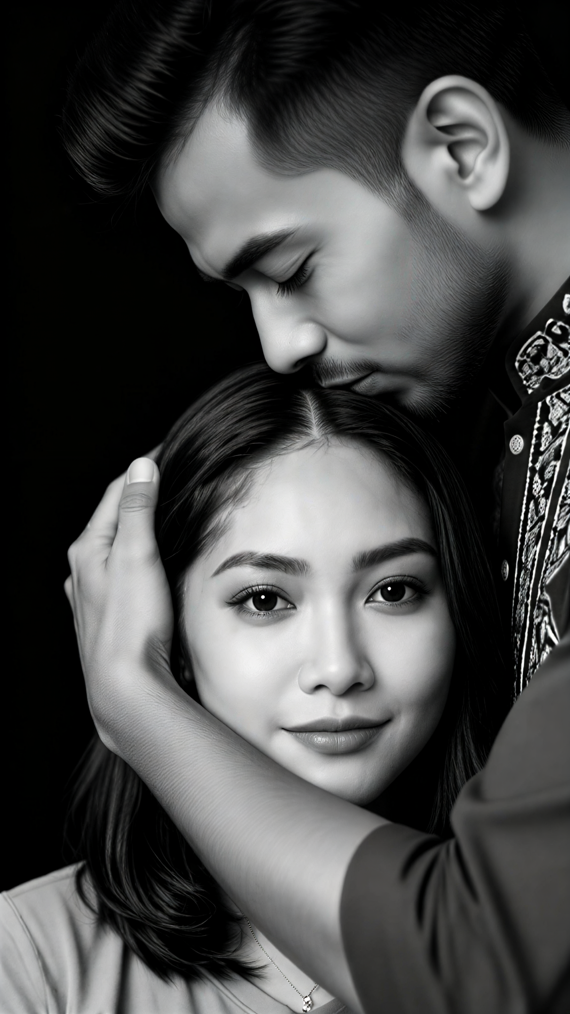 Couple covering their faces-5 image