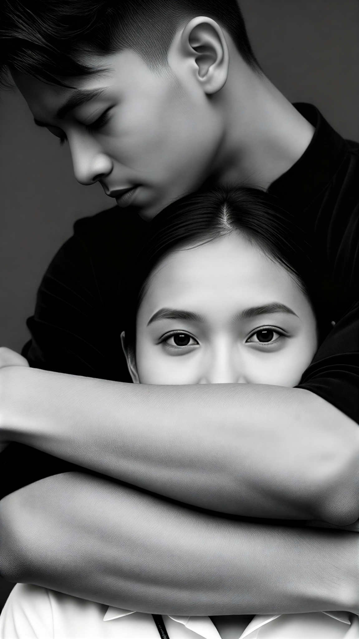 Couple covering their faces-4 image