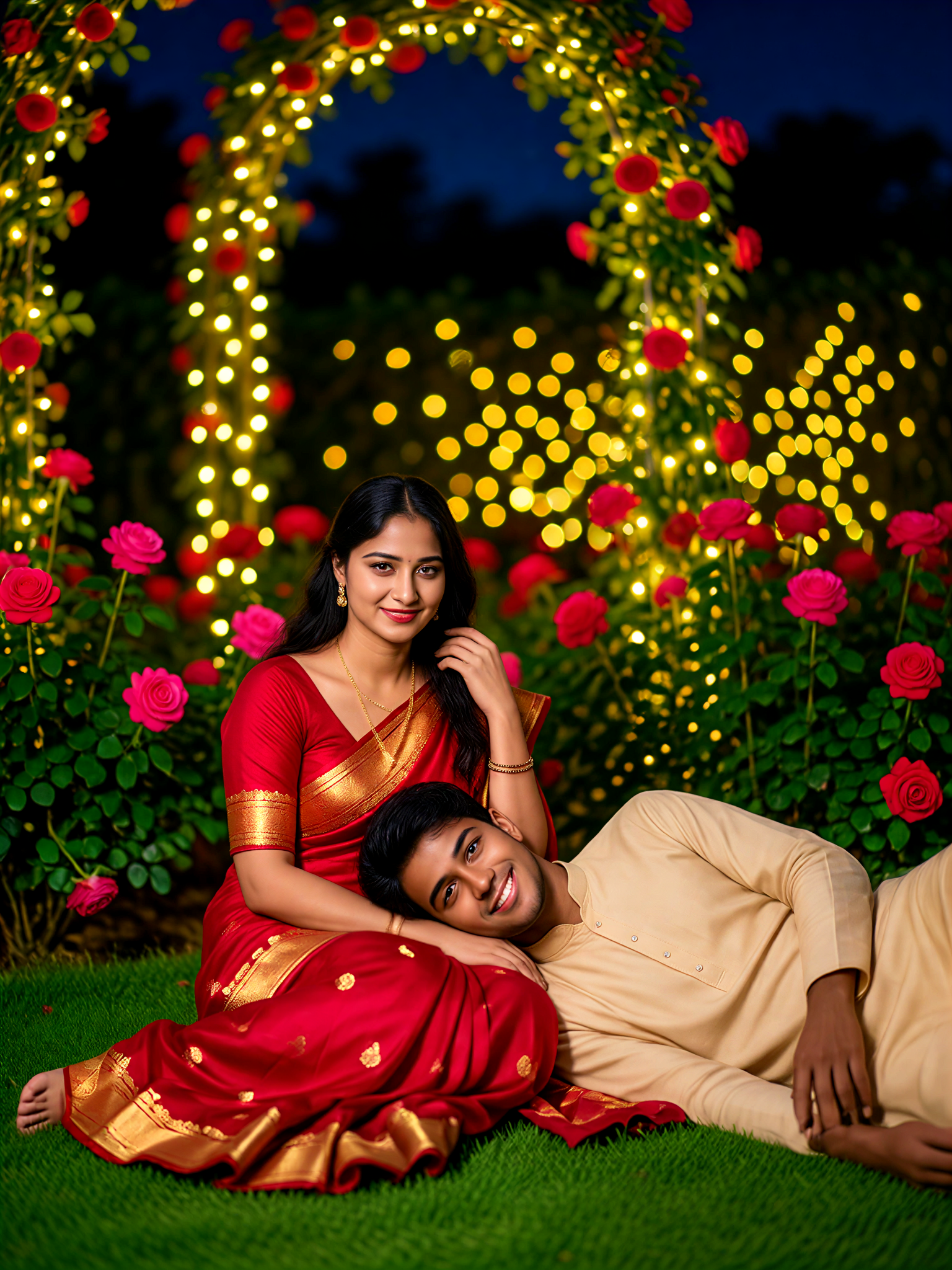 couple rest in the garden-10 image