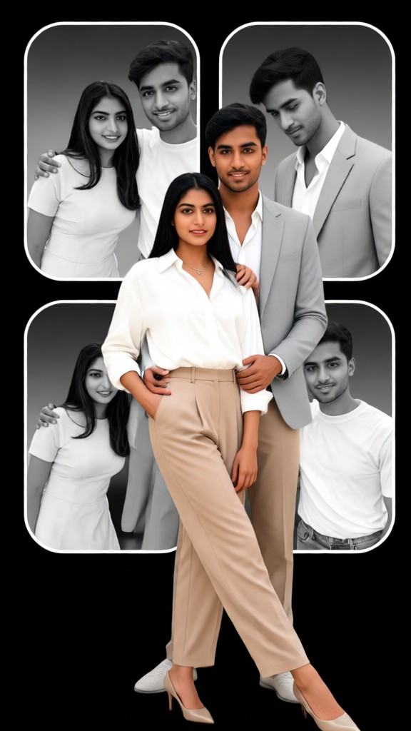 Cute and Stylish Couple Photo image