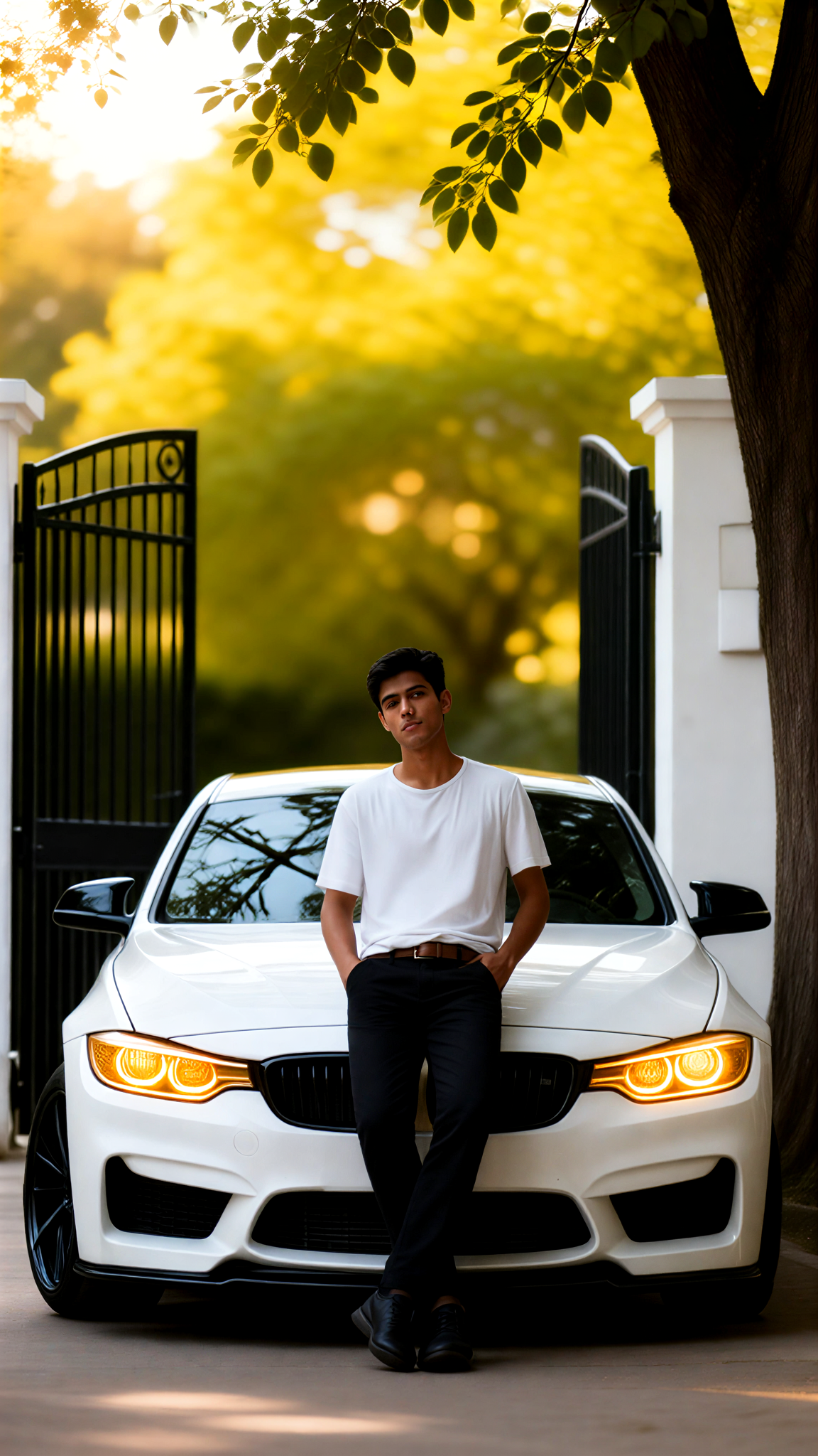 Take a photo with a BMW image