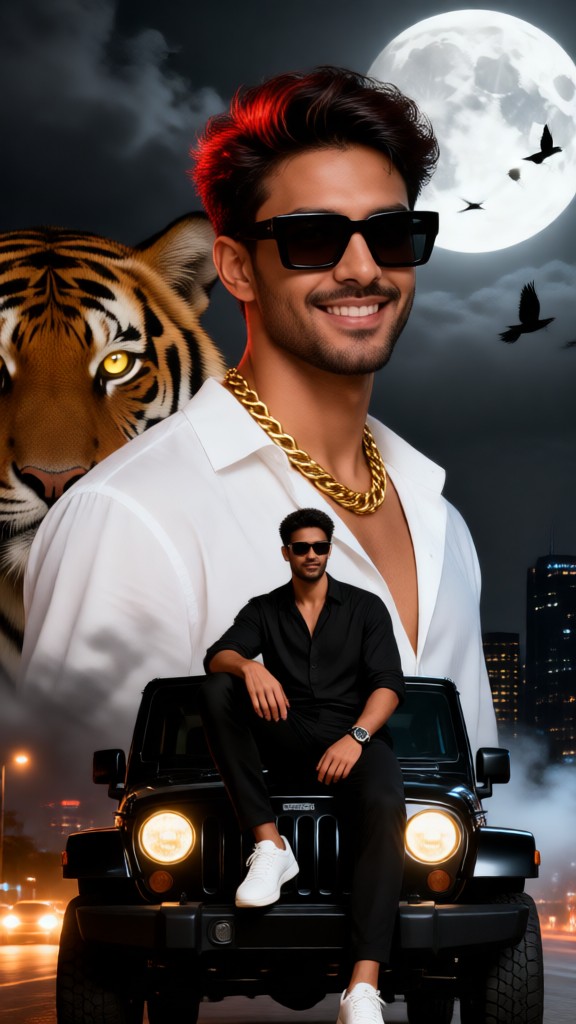 The Coolest Photo with a Tiger image
