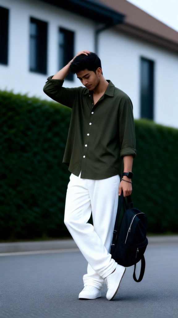 Camisa verde Hombre-03 image