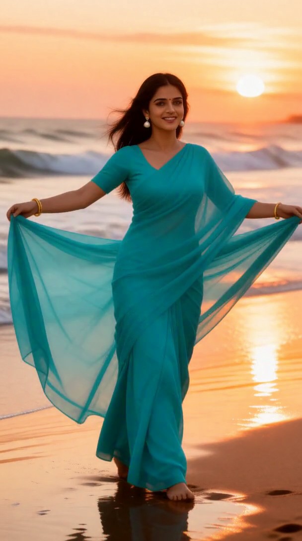 Goa Breeze Saree Waves image