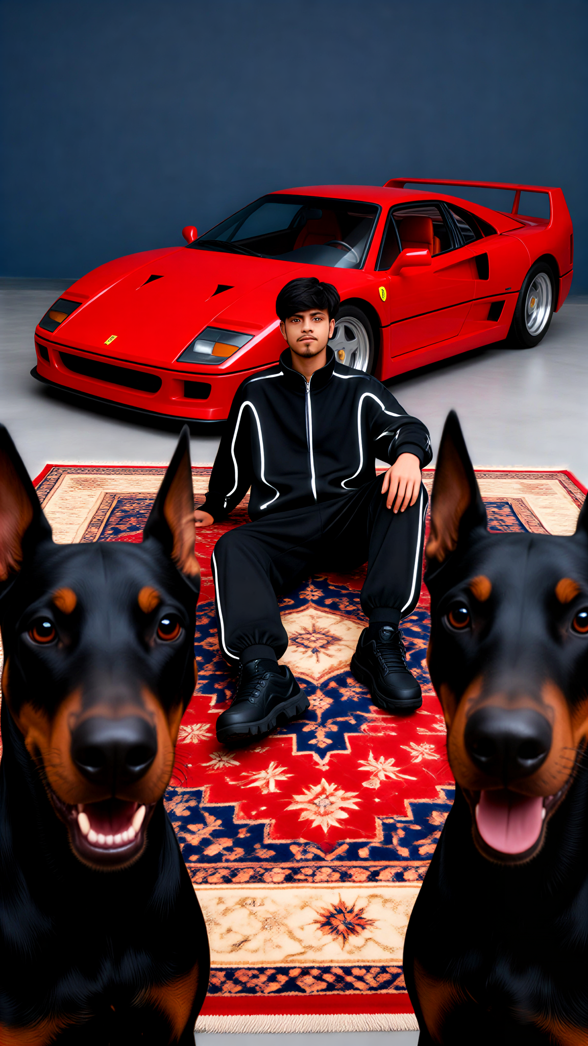 Fierce Dog and Sports Car image