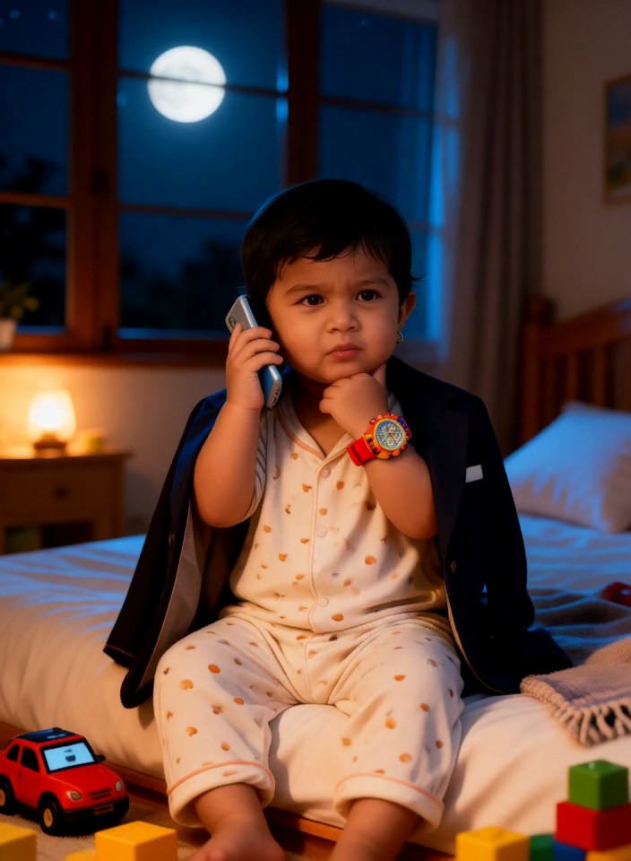 Baby dressed as an adult-2 image