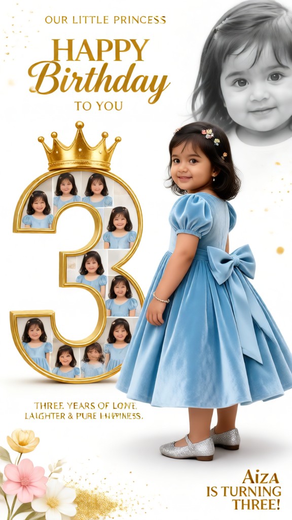 3-year-old Birthday Girl image