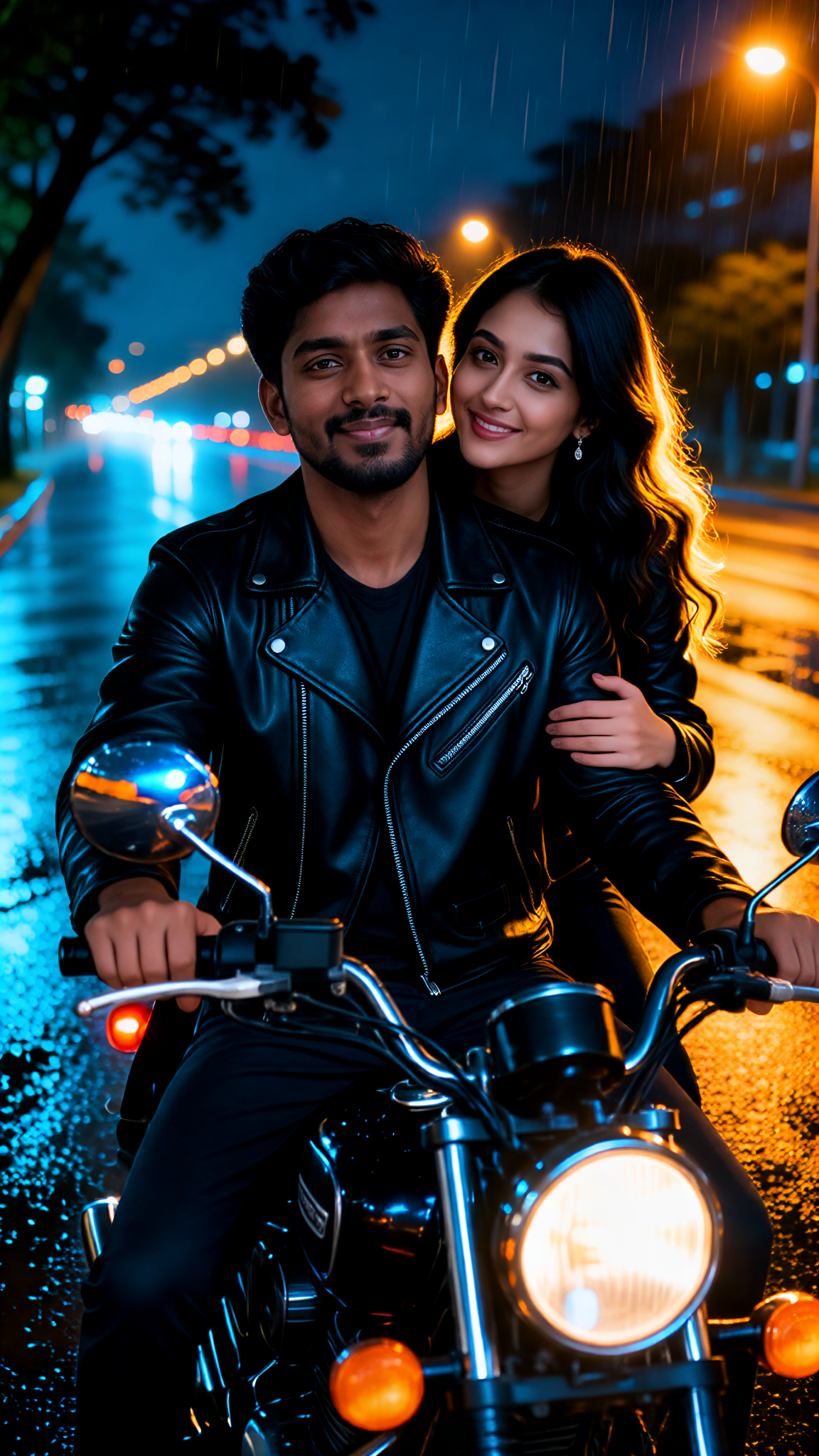 Fotografía nocturna de motocicletas image