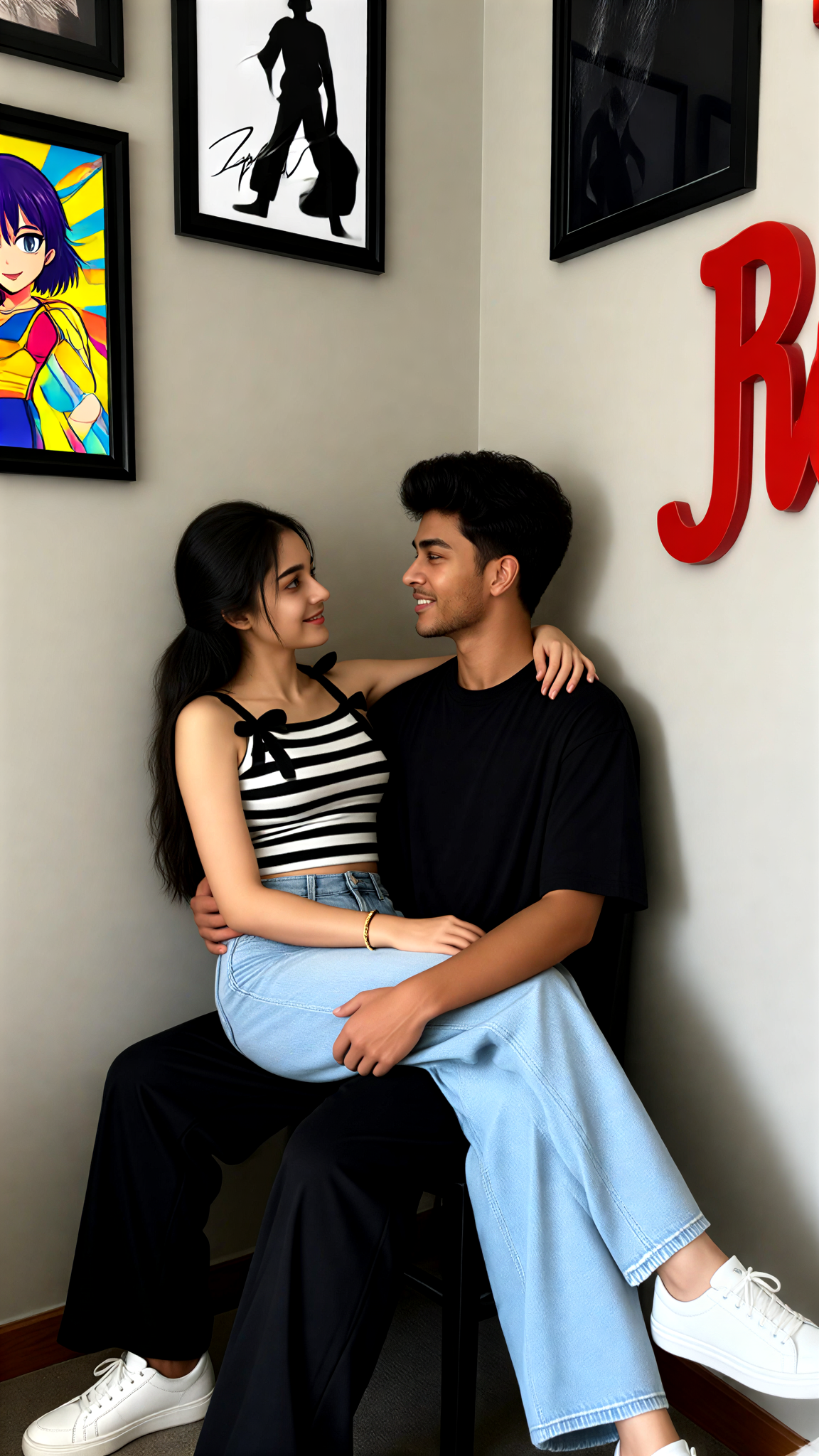 Couple Corner Art Photo image