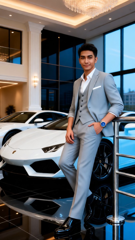 Handsome Man in a Gray Suit-MA image