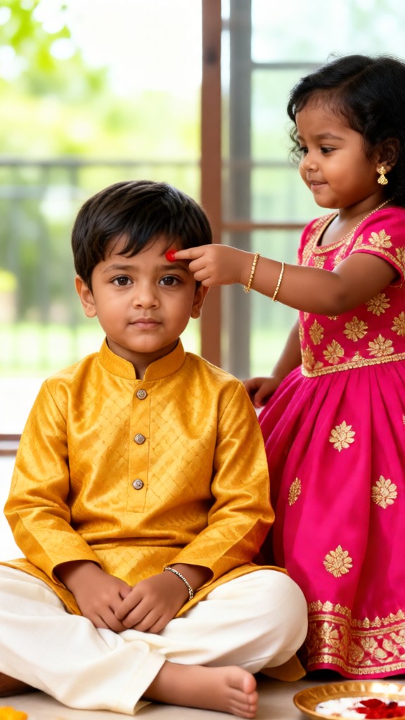Children Wearing Bracelets for Siblings' Day image