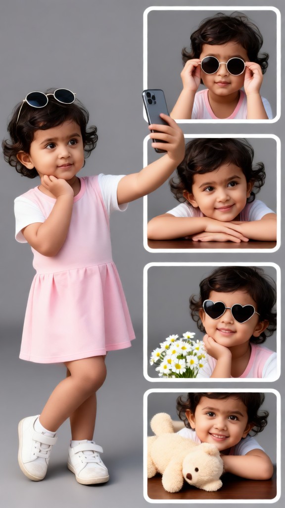 Baby's Four-Panel Photo Wall image