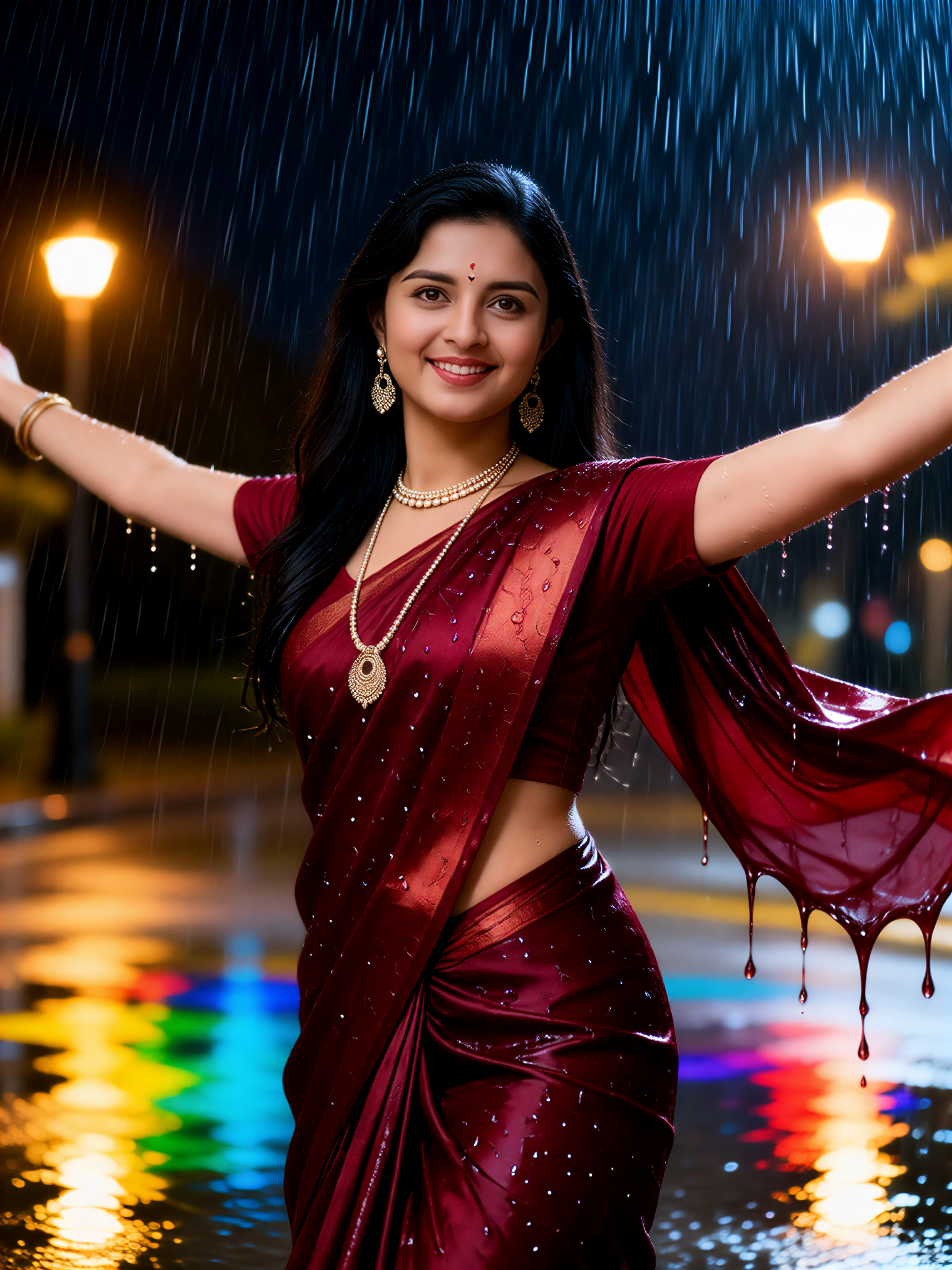 Saree Tanz im Regen 3 image