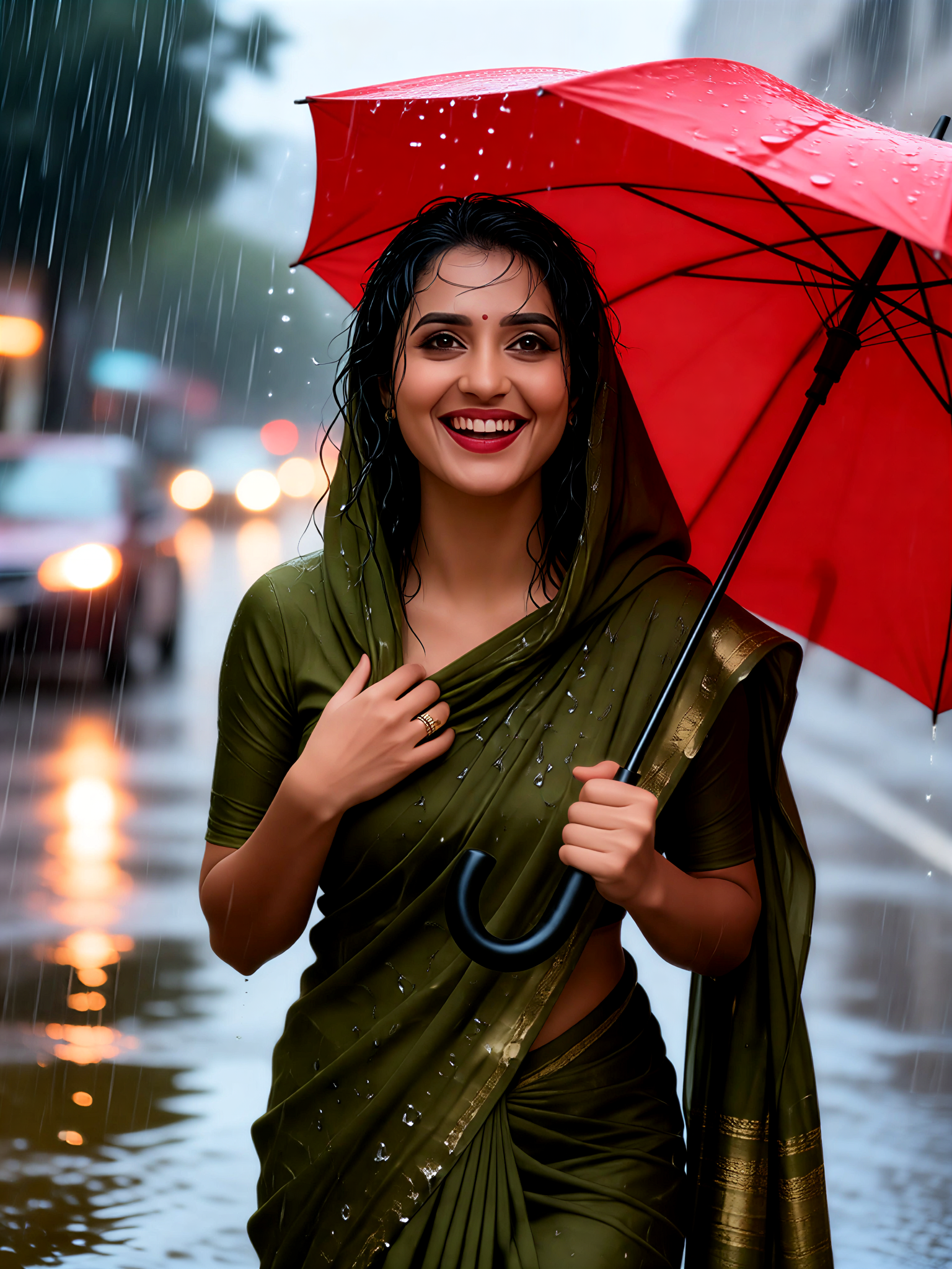 Saree Tanz im Regen 7 image
