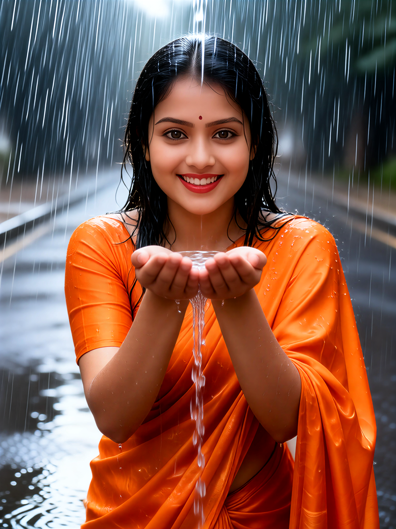 Saree Tanz im Regen 12 image