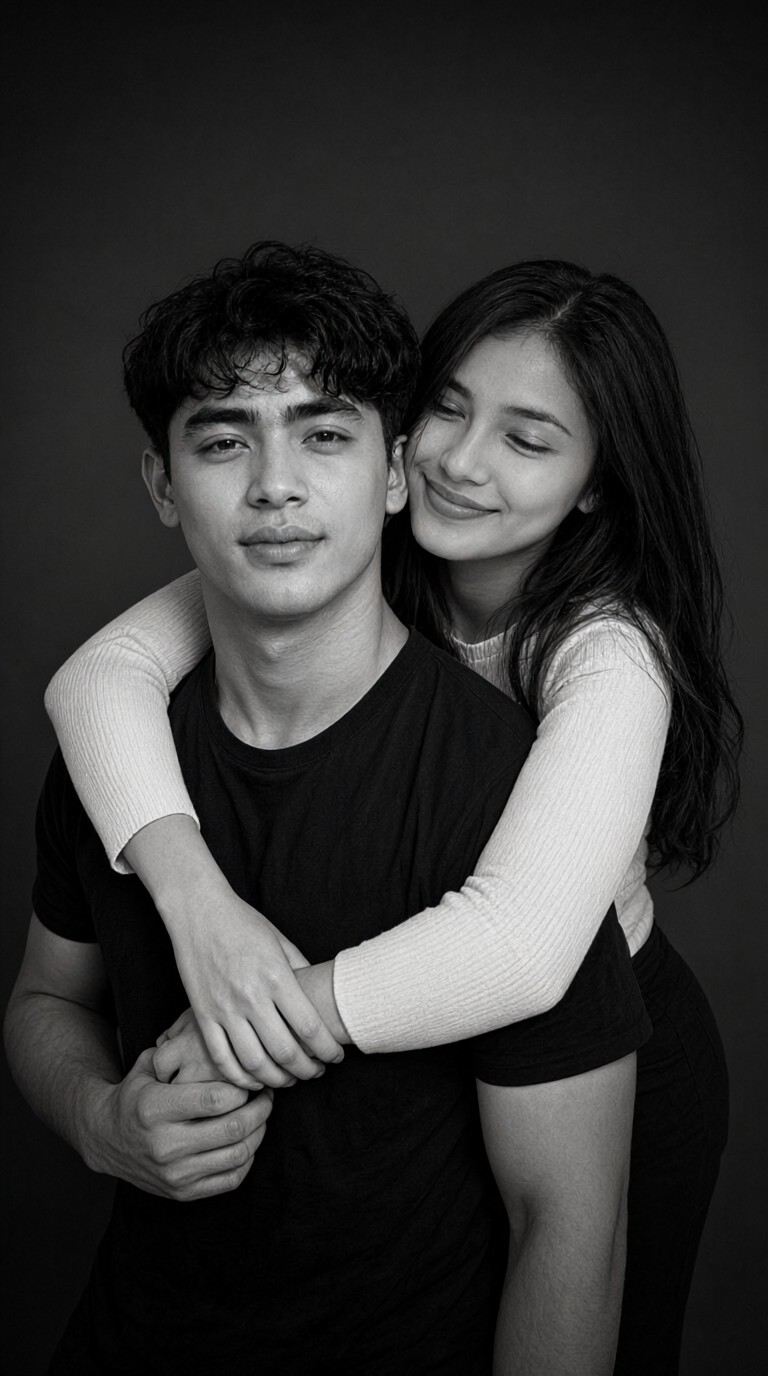 Black and White Embrace image