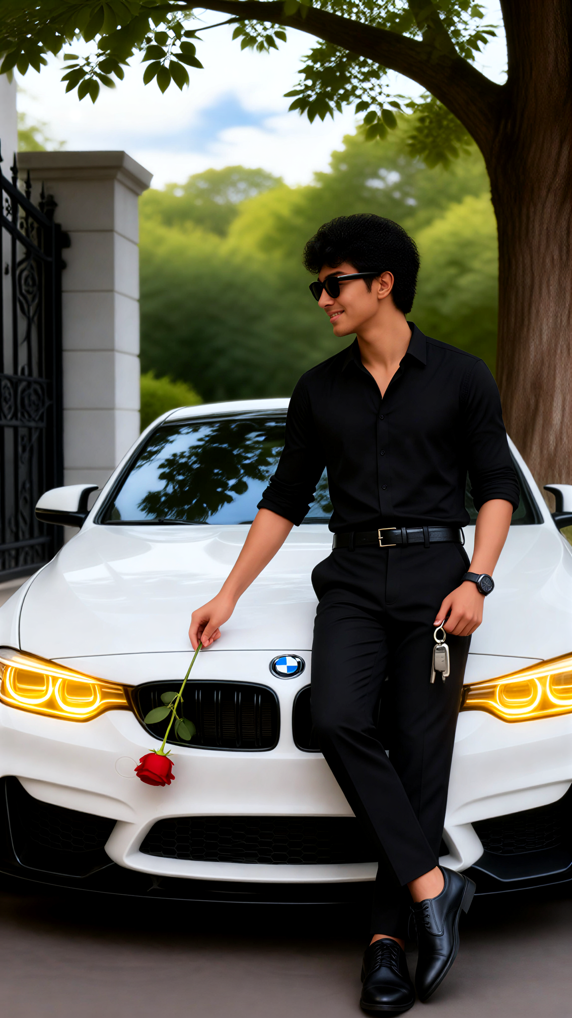 BMW Luxuswagen Männer Fotoshooting image