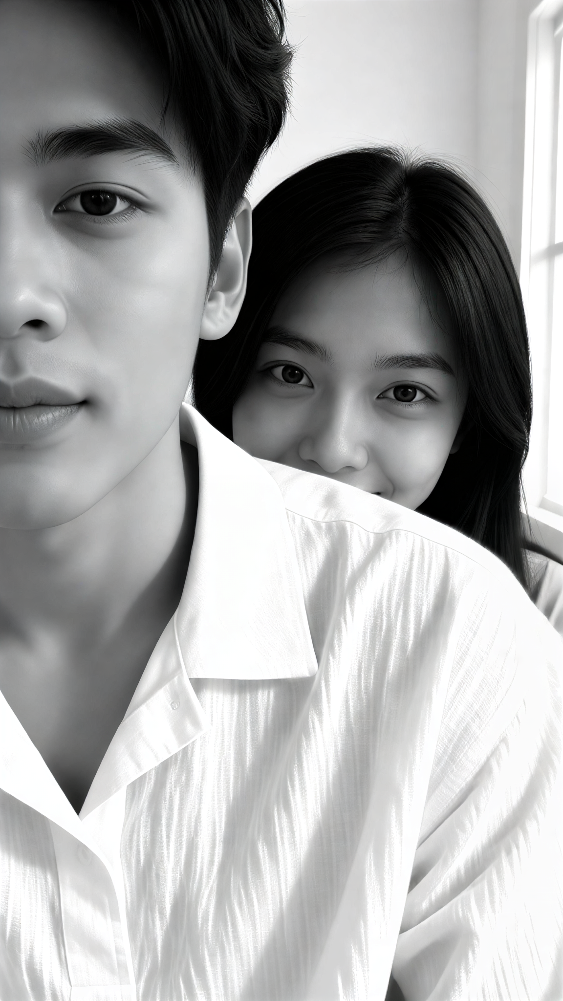 Black-and-White Couple Photos image
