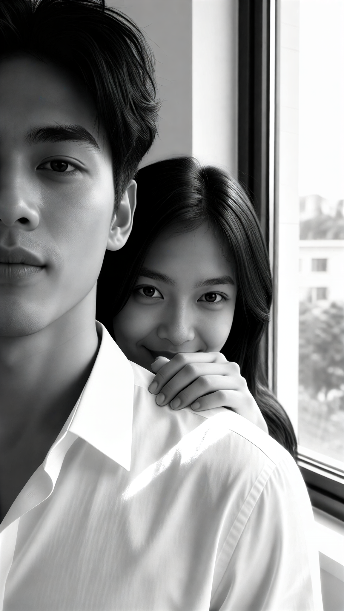 Black-and-White Couple Photos image